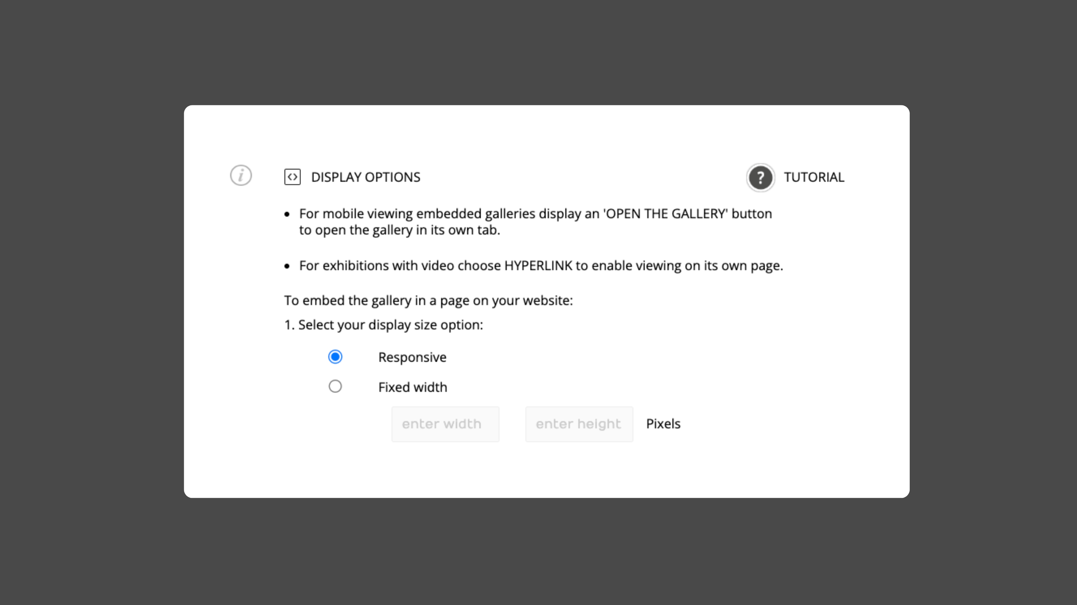 Display Size Setting Display Size Setting