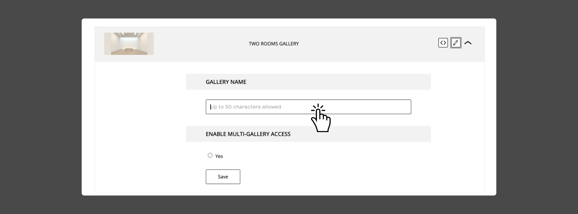 gallery name gallery name