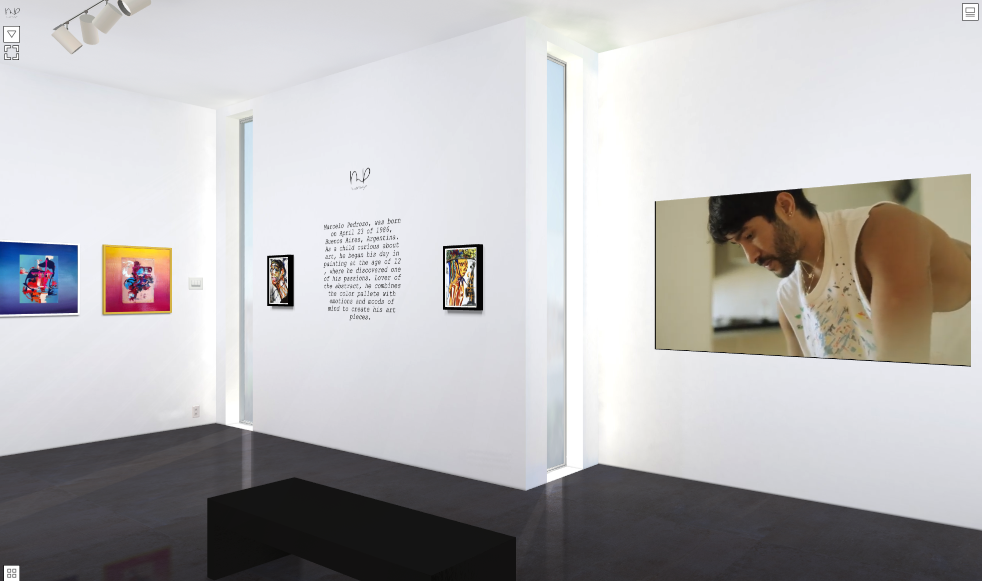 Marcelo Pedrozo added a video showing his art creation - Reflejo de mi Ser. Marcelo Pedrozo added a video showing his art creation - Reflejo de mi Ser. He has added text to the gallery wall and added his signature as a graphic